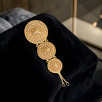 Tal Al-Karama 21K Pleated Gold Brooch/Pin