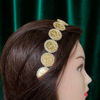 Nooreen thirteen coin headpiece