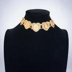 Heart 21K Pleated Gold Coker