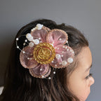 Nada light pink one coin hair clip