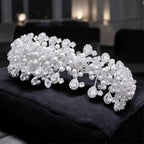 Jayyous Zircon Stone And Crystal Bead Pearl Hair Accessories