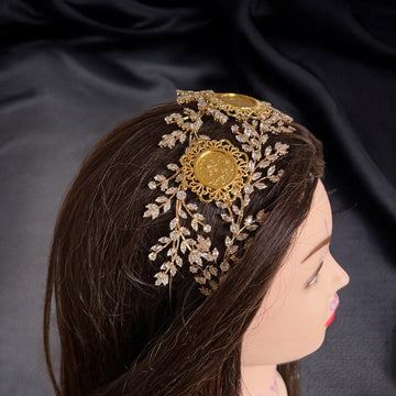 Nablus II wide three coins headband