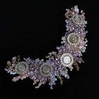 Ammuriya II pink/purple five coins headpiece