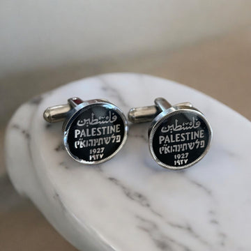 Palestine silver cufflinks