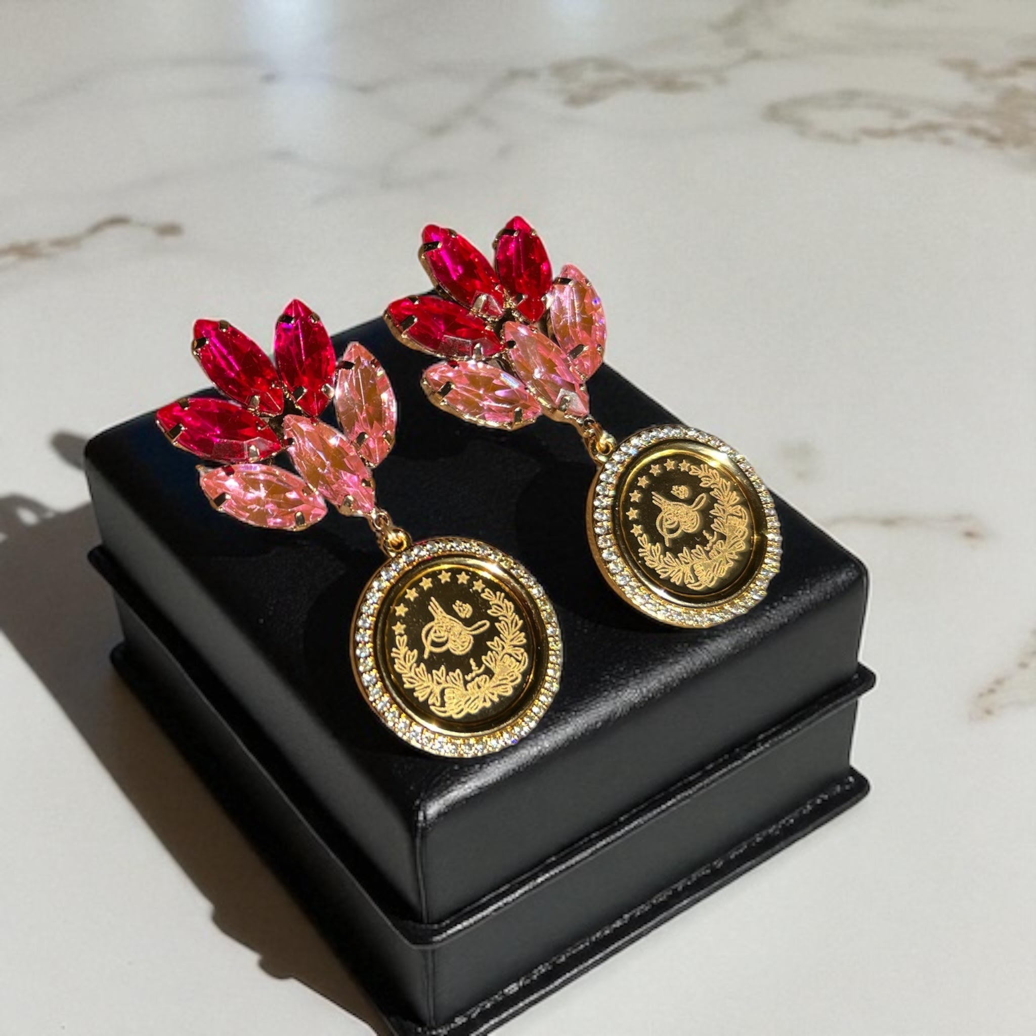 Dayr Aban Pink earrings