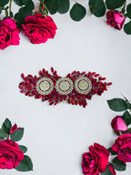 Al Fulija Red and coins hair comb