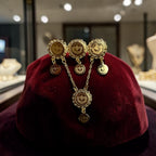 Bourj El-Shemali Traditional Pin/ Brooch 21k Pleated