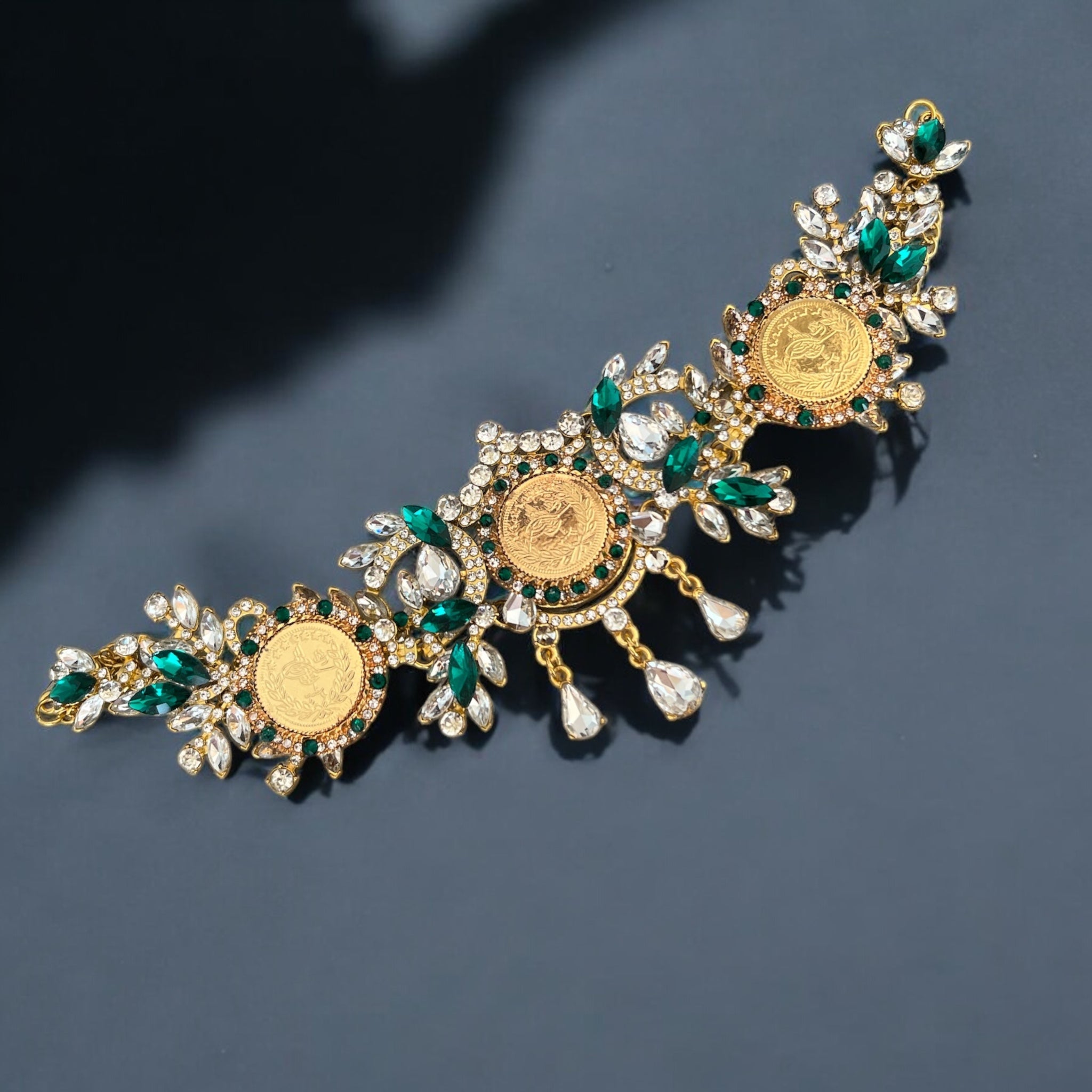 Bayt Hanina II Green and Gold headpiece