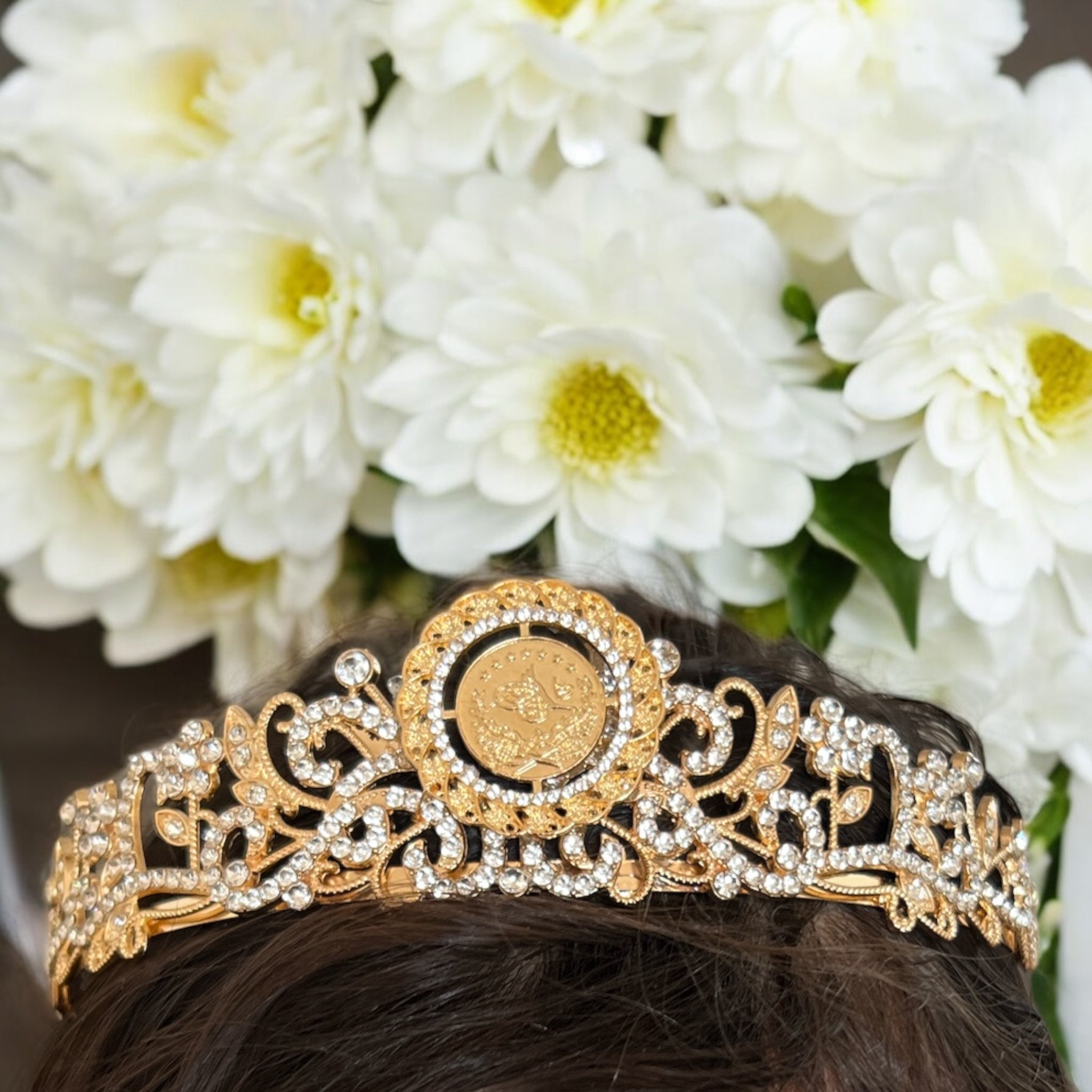 Noor one coin Gold princess tiara