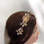 Za'tara three coins pearls headpiece
