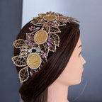 Ramallah II Gold and purple headpiece