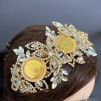 Qalunya four coins crystal headpiece