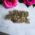 Genuine Pearls and Rhinestone comb hair piece high Quality product 