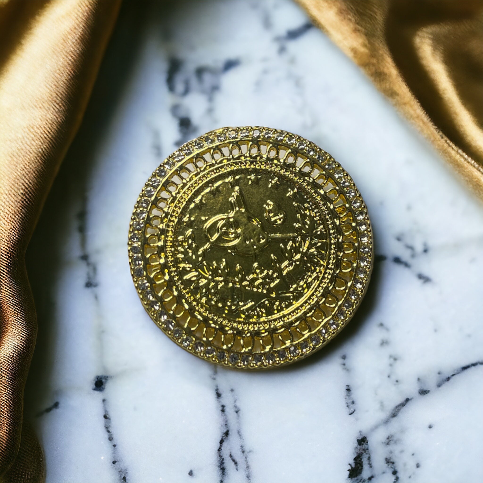 Ayn Siniya Lira coin gold brooch design High-quality Jewelry