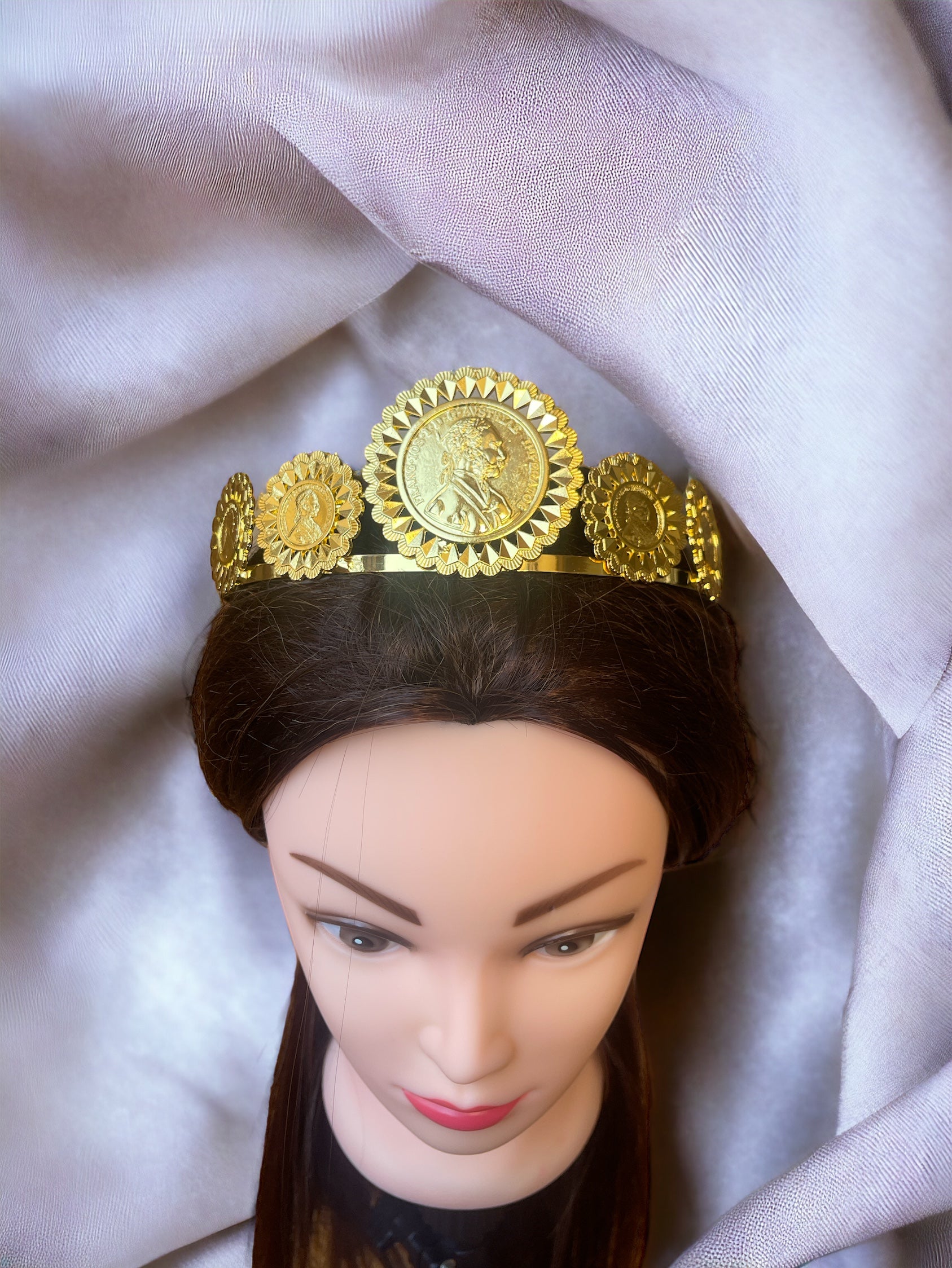 Huwwara Queen Gold Crown Superiority Top Queen Gold Crown Accessory 