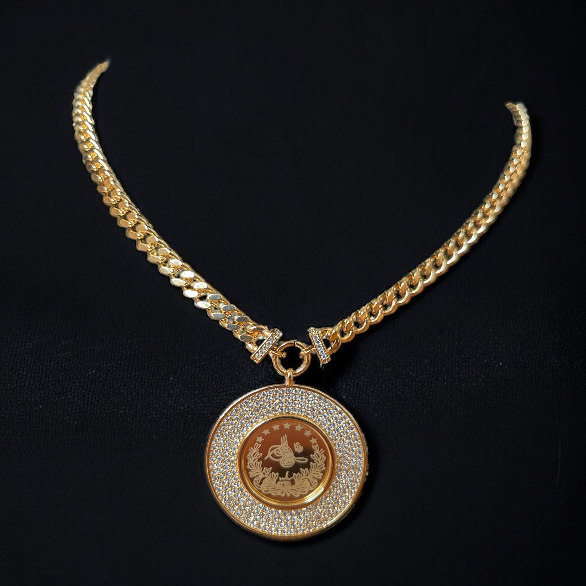 Beit Hanoun 24k Gold Plated Zircon Luxury Necklace