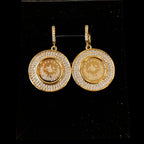 Beit Hanoun 24k pleated Earrings