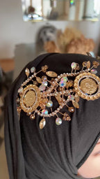Yafa II five coins comb headpiece