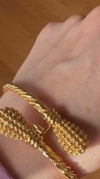 Ein El Hilweh II pleated bracelet