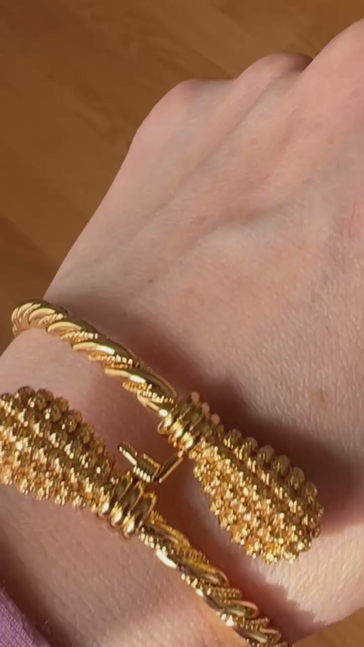 Ein El Hilweh II pleated bracelet