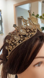 Rowayda Gold coin tiara
