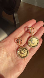 Mi'ar coin studs earrings