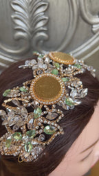 Yafa. Three Gold and Pistachio Green coin