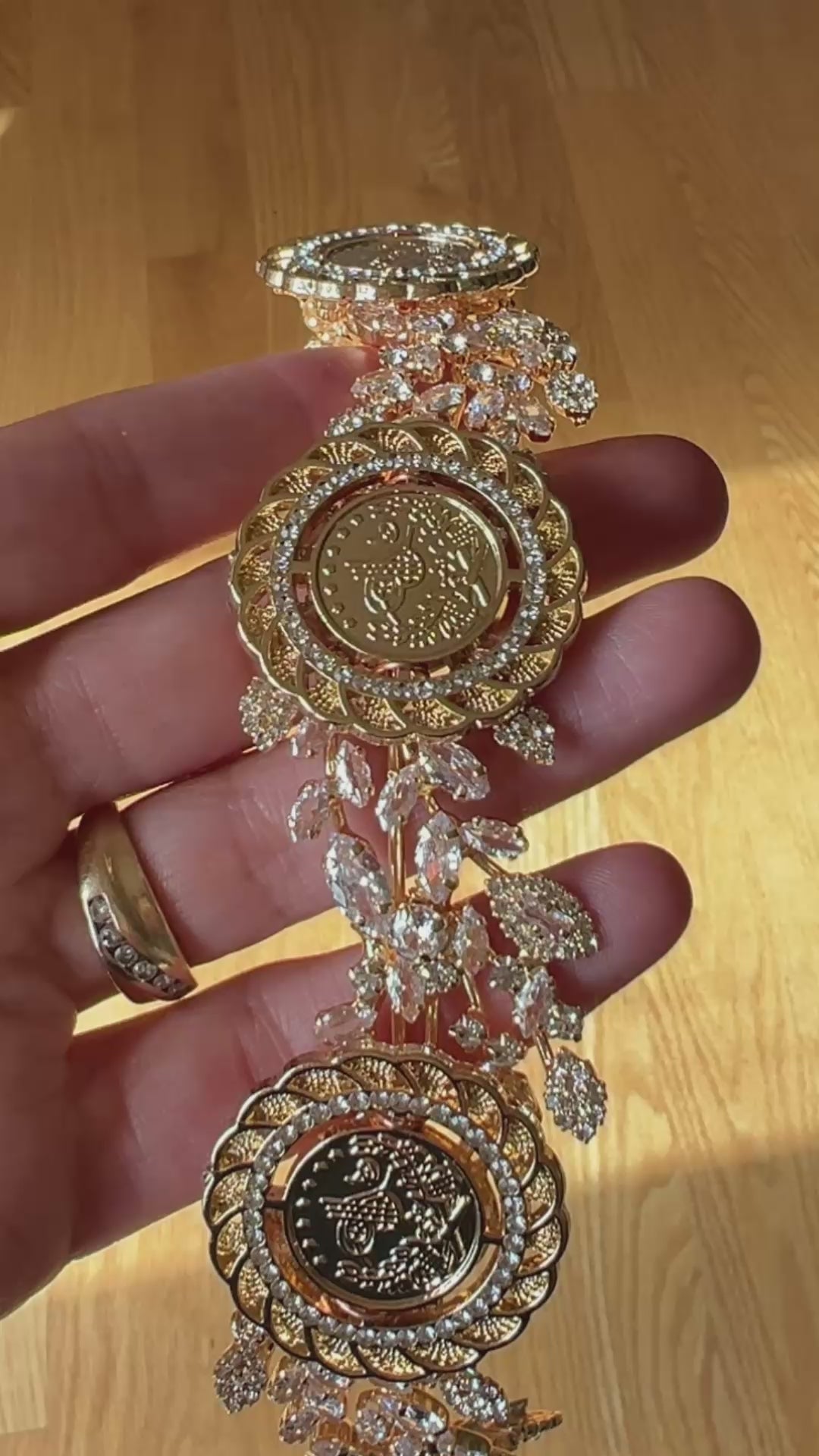 Tartus five coin zircon headband
