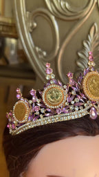 Dheisheh five coins purple crown