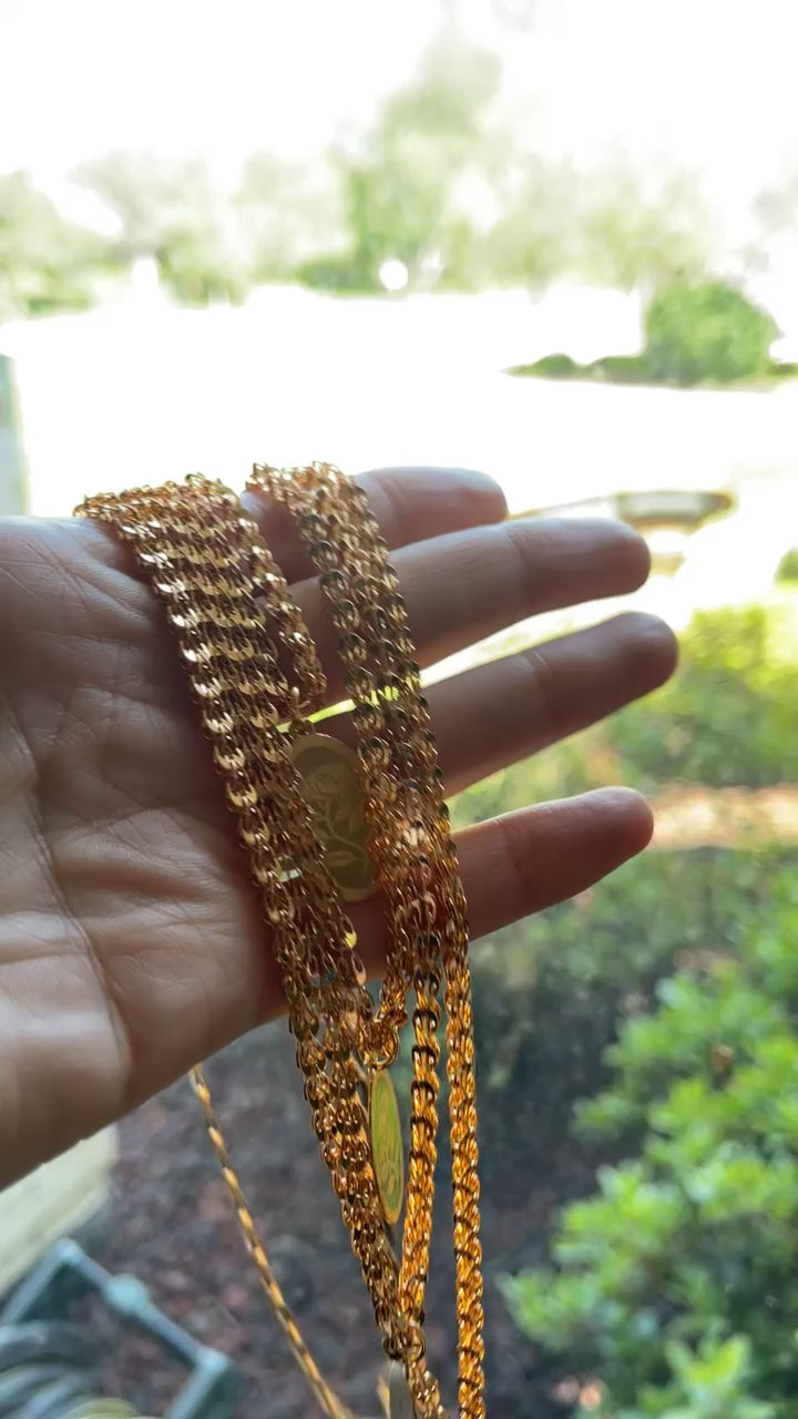 Yabroud four layers jewelry set