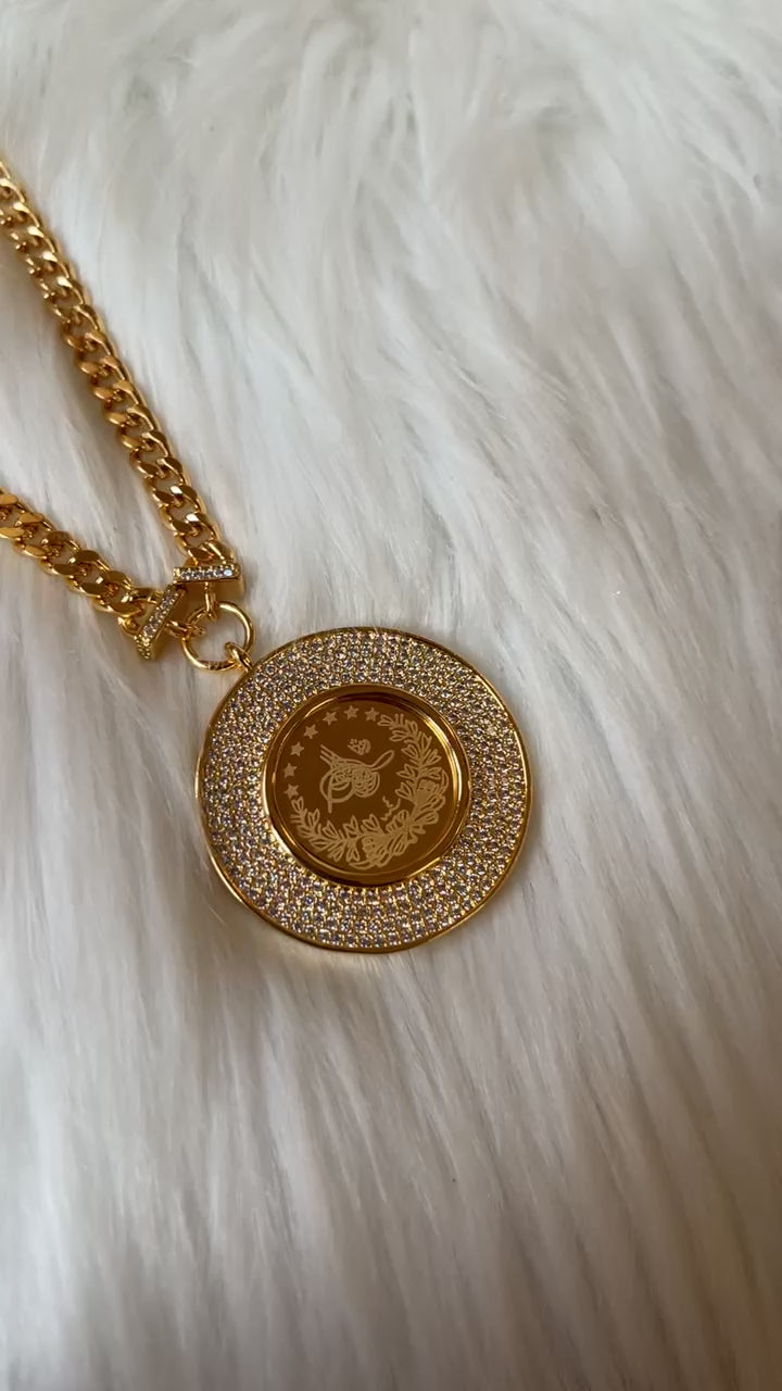 Beit Hanoun 24k Gold Plated Zircon Luxury Necklace