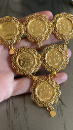 Al-Quds six coins brooch