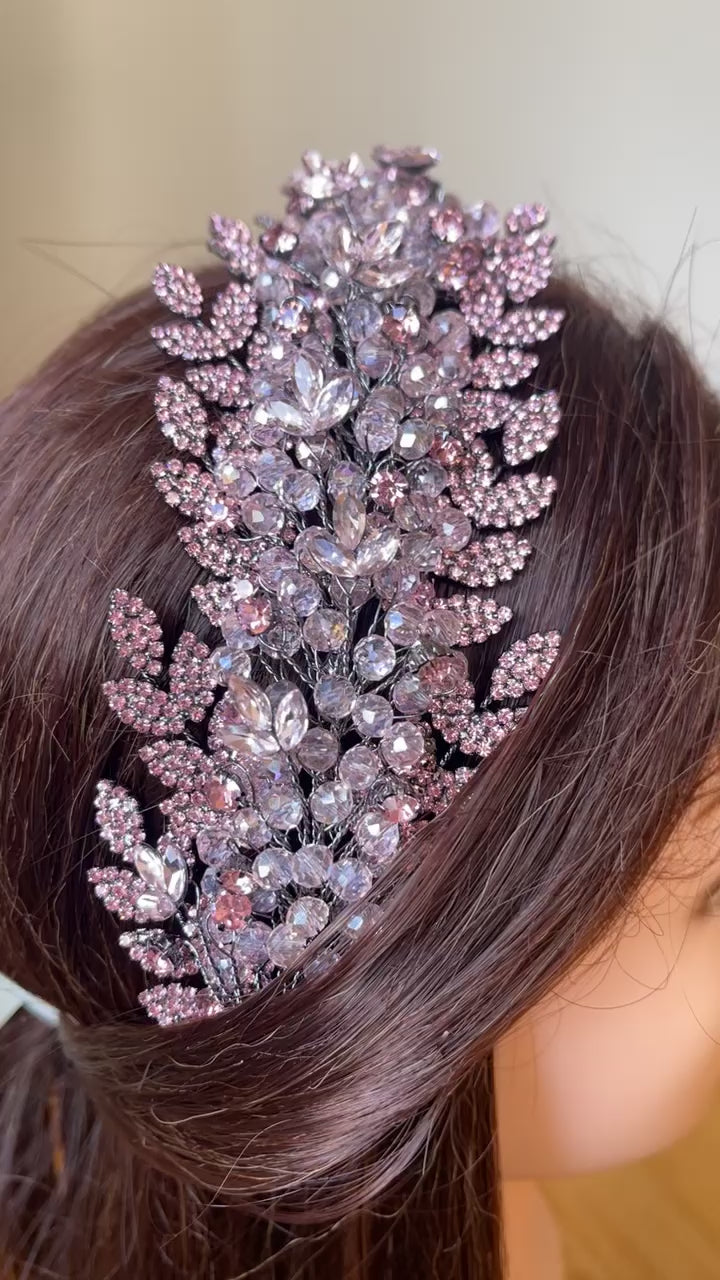 Isdud lilac and black headband