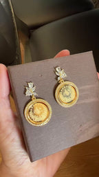 Ni'ilya crystal and coin earrings
