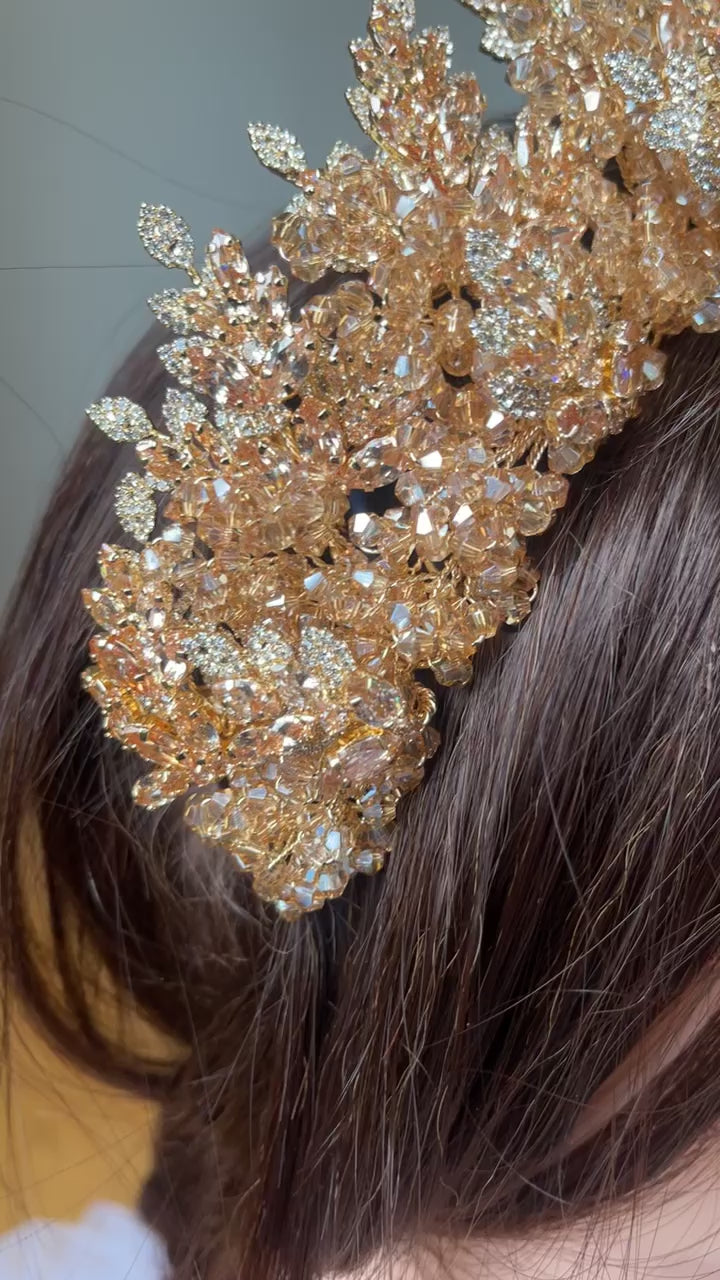 Yafa Bridal Gold crown
