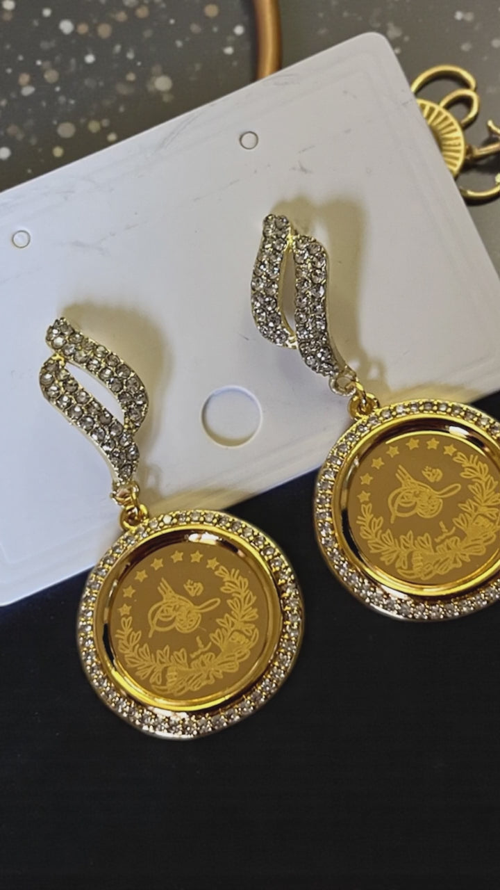 Western Buqei'a coin earrings