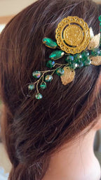 Makr Green Gold one coin comb