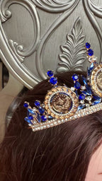 Dheisheh II Blue and Gold crown