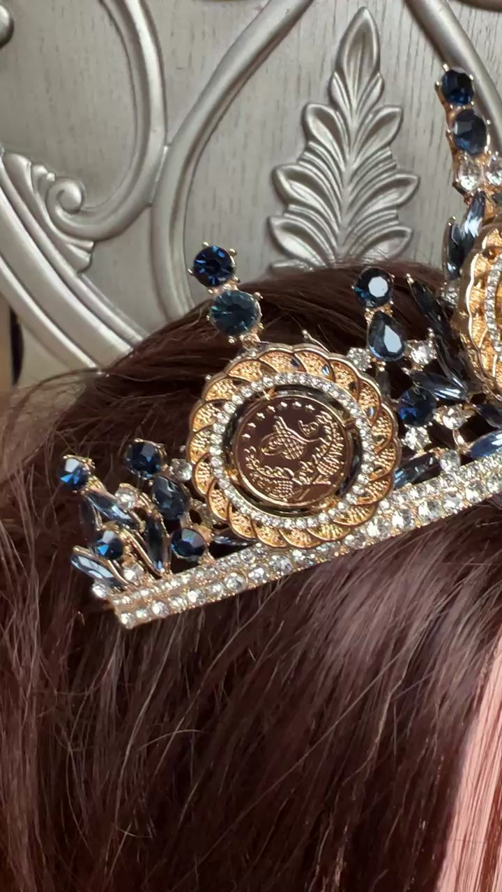 Dheisheh II Navy and Gold crown