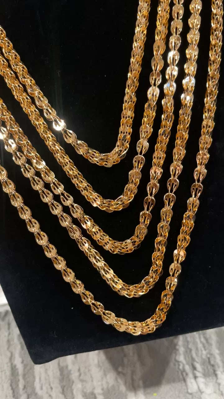 Nablus Pleated Gold Set