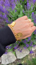 Wihdat 21K Pleated Bracelet