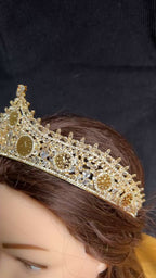 Malha mini coins Gold and crystal crown