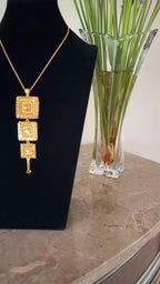 Jaramana 21K Pleated Gold necklace