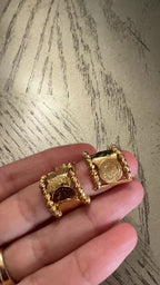 Ramallah mini coins earrings