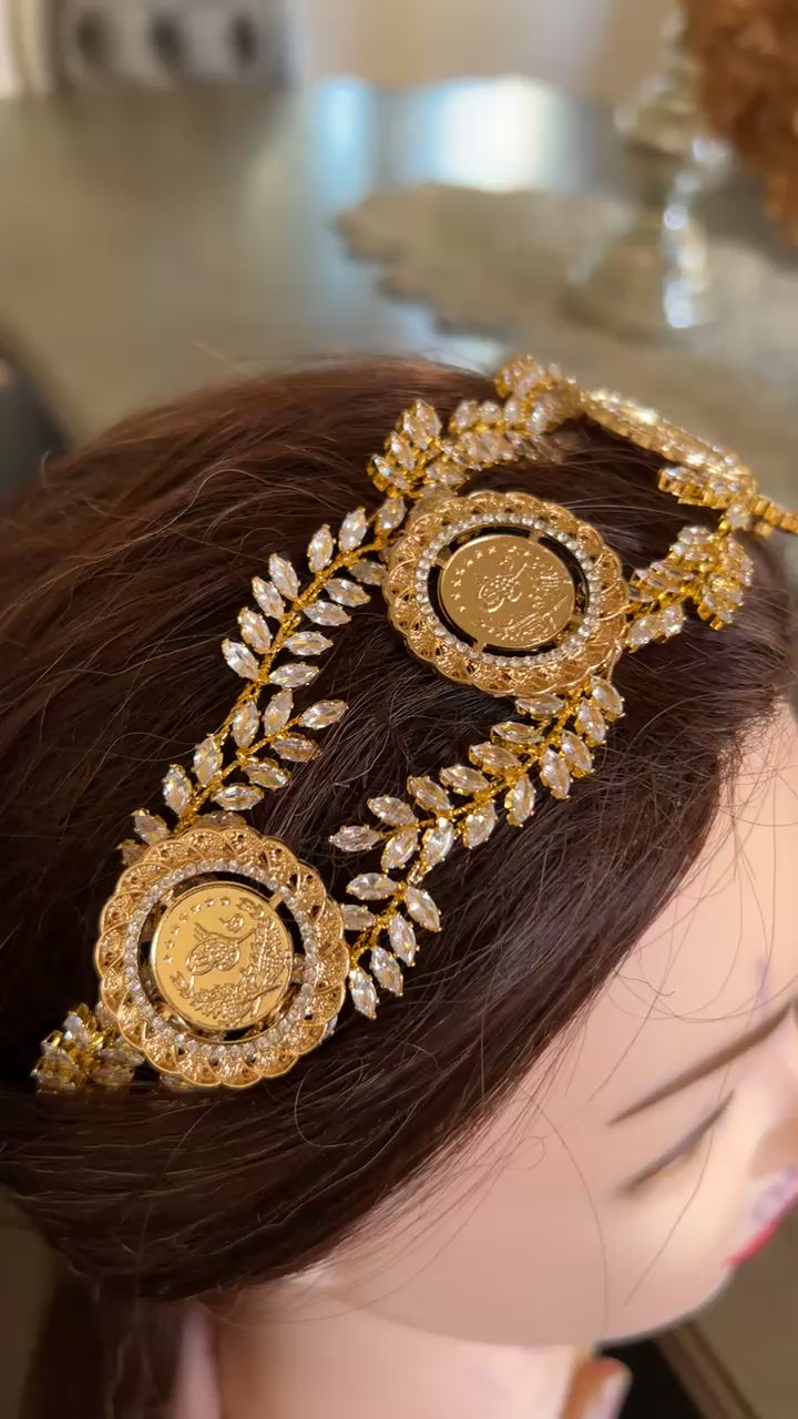 Artas four coins crystal headpiece