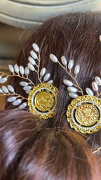 Ramallah three pearls pins