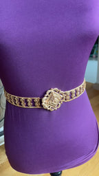 Nablus Gold Pleated Belt