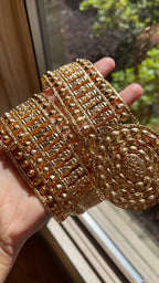 Kifr-Malak pleated gold belt