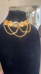 Nablus 21K pleated Gold choker