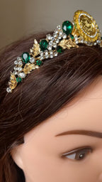 Dayr Tarif Gold and Green tiara